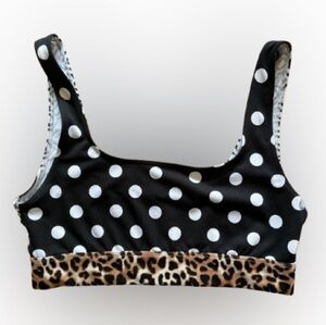 Victoria's Secret PINK Ultimate Unlined Sports Bra - Polka Dot & Leopard